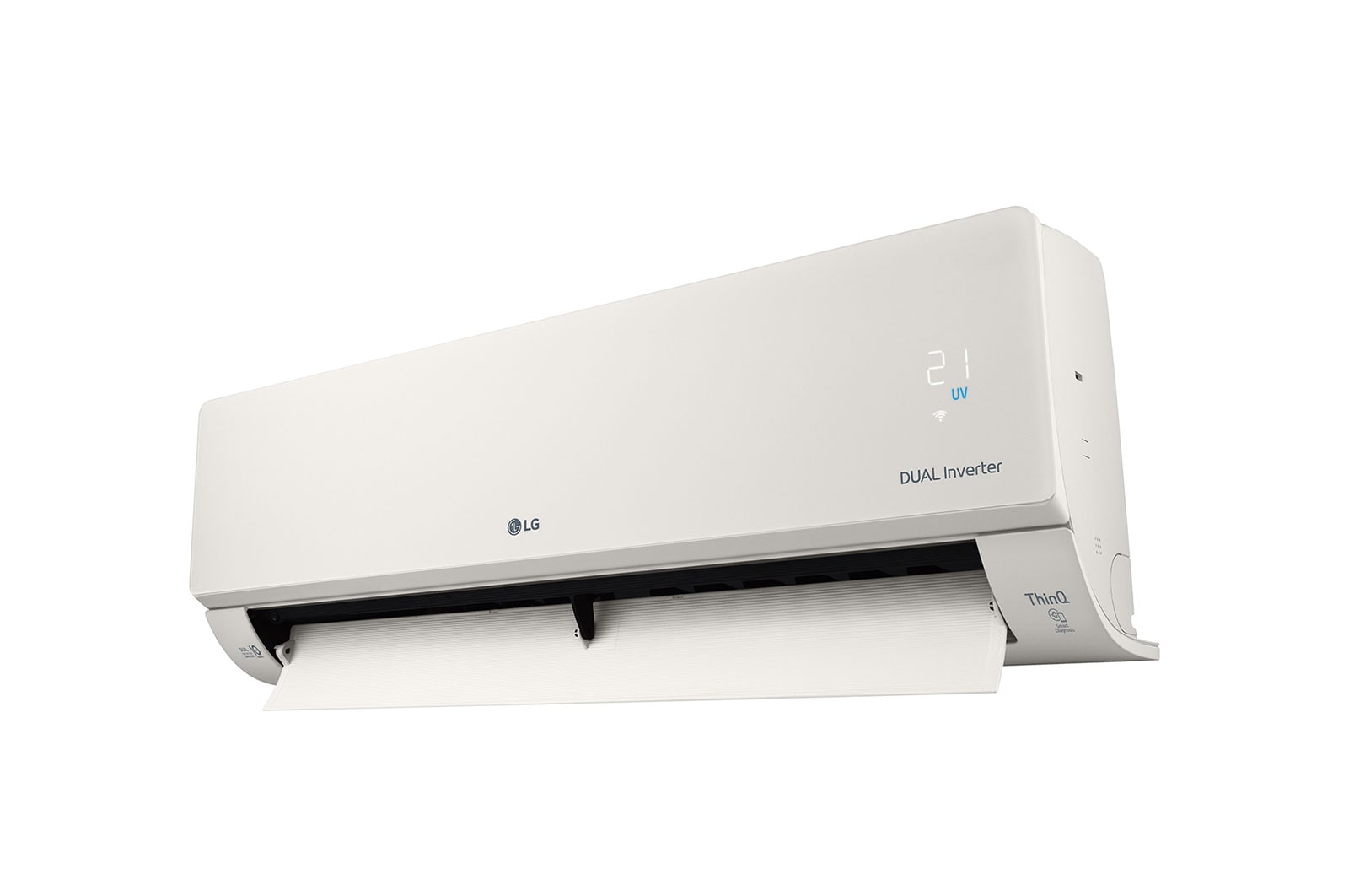 LG 3.5kW, ARTCOOL Airconditioning - Beige. Dual Inverter HeatPump met stijlvol beige design, DUAL Inverter en Uvnano™, AB12BK