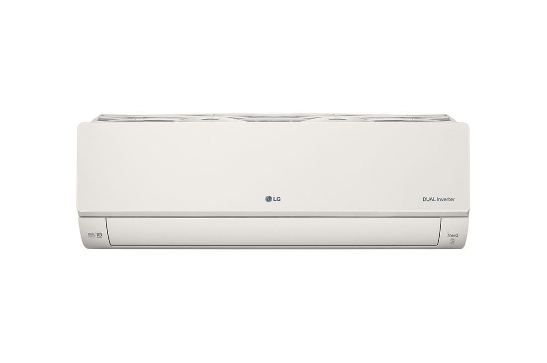 Vooraanzicht van 3.5kW, ARTCOOL Airconditioning - Beige. Dual Inverter HeatPump met stijlvol beige design, DUAL Inverter en Uvnano™ AB12BK.NSJ