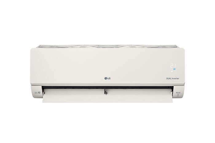 LG 3.5kW, ARTCOOL Airconditioning - Beige. Dual Inverter HeatPump met stijlvol beige design, DUAL Inverter en Uvnano™, AB12BK