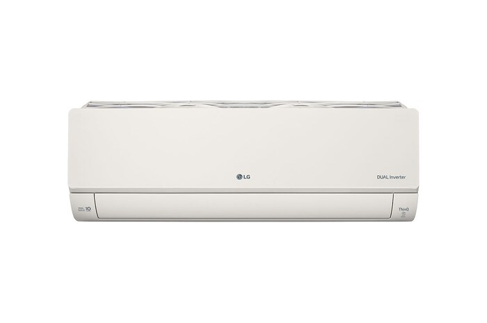 Vooraanzicht van 5.0kW, ARTCOOL Airconditioning - Beige. Dual Inverter HeatPump met stijlvol beige design, DUAL Inverter en Uvnano™ AB18BK.NSK