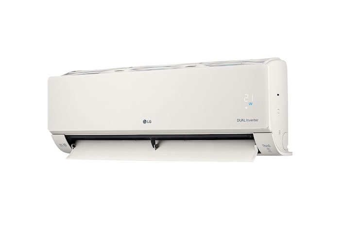 LG 5.0kW, ARTCOOL Airconditioning - Beige. Dual Inverter HeatPump met stijlvol beige design, DUAL Inverter en Uvnano™, AB18BK