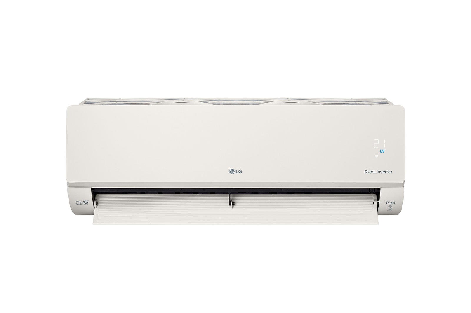 LG 5.0kW, ARTCOOL Airconditioning - Beige. Dual Inverter HeatPump met stijlvol beige design, DUAL Inverter en Uvnano™, AB18BK