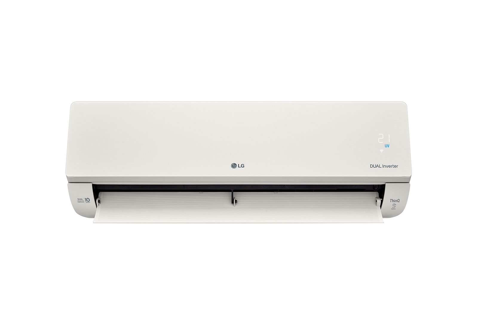 LG 5.0kW, ARTCOOL Airconditioning - Beige. Dual Inverter HeatPump met stijlvol beige design, DUAL Inverter en Uvnano™, AB18BK