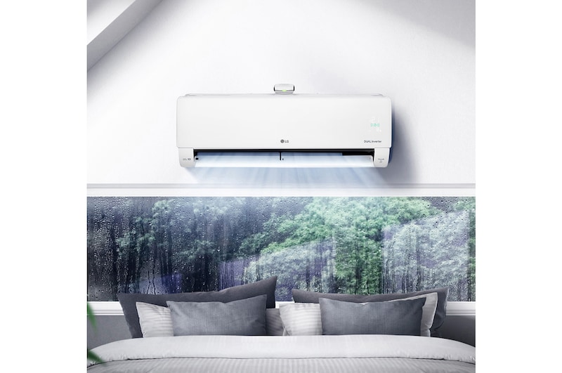 LG 2.5kW, Airconditioning met luchtreiniger. Dual Inverter HeatPump. Verbetert de luchtkwaliteit met zijn PM 1.0-sensor en Stylish Design, AP09RK