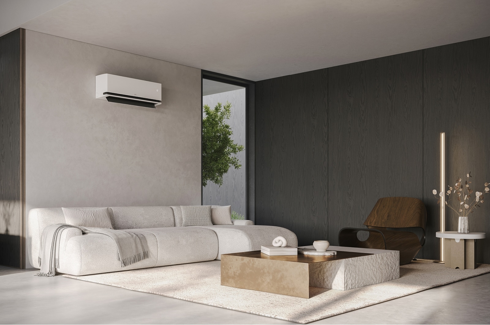 LG 5.0kW, DUALCOOL Deluxe Airconditioning, Dual Inverter HeatPump, stijlvol design en comfortabele luchtstroom, H18S1D
