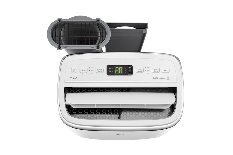 LG Portable Dual Inverter Smart WiFi Airconditioner, 11.000 BTU (koelcapaciteit: 35 ℃/RV 80%), laag geluidsniveau, PA11WS