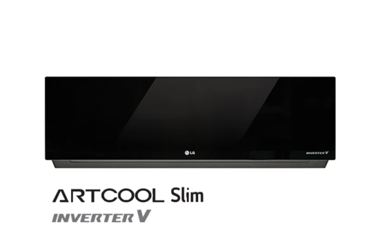 Vooraanzicht van Zeer complete airco in een stijlvol jasje.  A12LL ARTCOOL Slim Inverter V