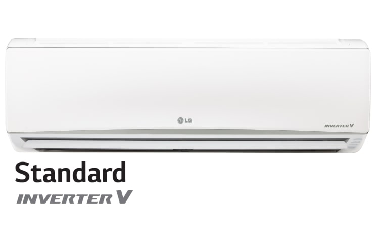 Vooraanzicht van Een airco met alle benodigde functies. Uiterst geluidstil en goed voor uw gezondheid P09RL Standard Inverter V