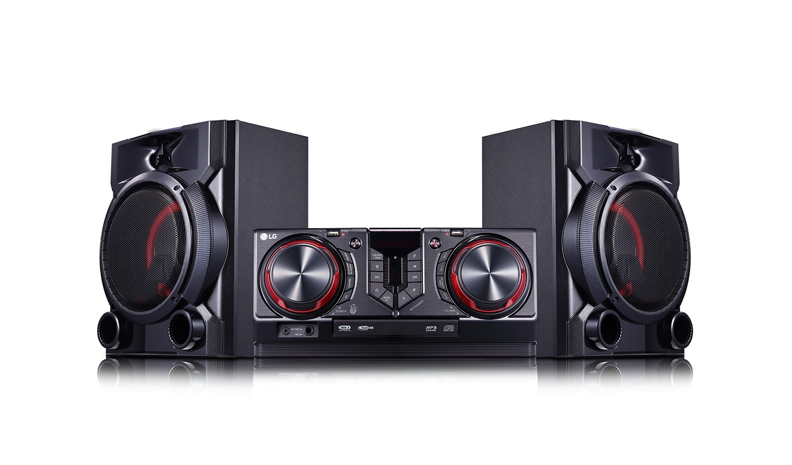 LG Lighting | Bluetooth | CD/MP3/WMA | Radio | Auto DJ | 2x USB | Multipairing | LG XBOOM, CJ65