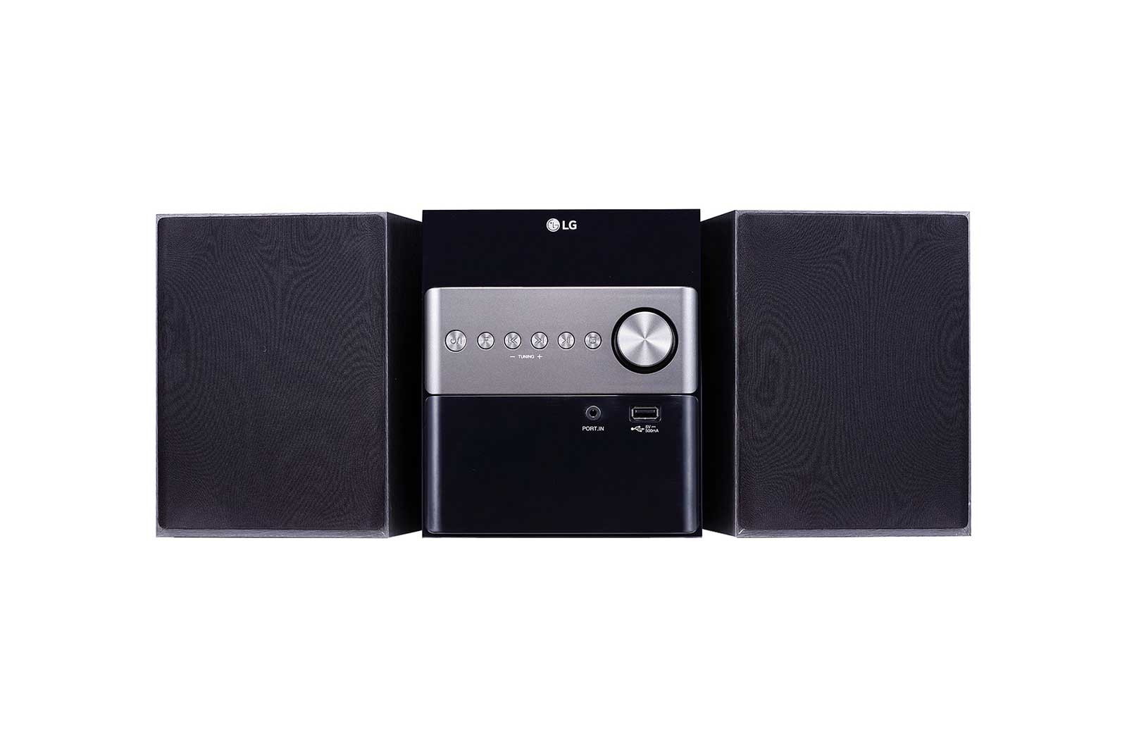 Vooraanzicht van 10W | Micro Hi-Fi-audiosysteem | Stereo | Cd-speler | USB Audio | FM Radio | LG XBOOM CM1560DAB
