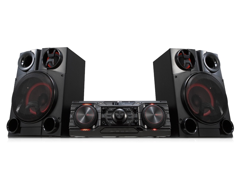 LG Bass Blast | Smart DJ | RMS 2000W | LED Lighting | Dual USB | Portable In | Draadloos Audio Streamen via NFC of Bluetooth™ | LG XBOOM, CM8350
