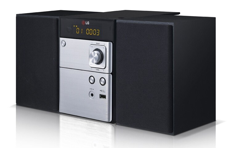 LG Micro DVD Systeem met 10W vermogen | FM Radio | Portable-in, DM1530