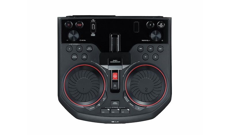 LG XBOOM / 500 Watt / X-Shiny woofer / Multi Color Lighting / Party Accelerator / Karaoke Star / Voice Effects, OK55