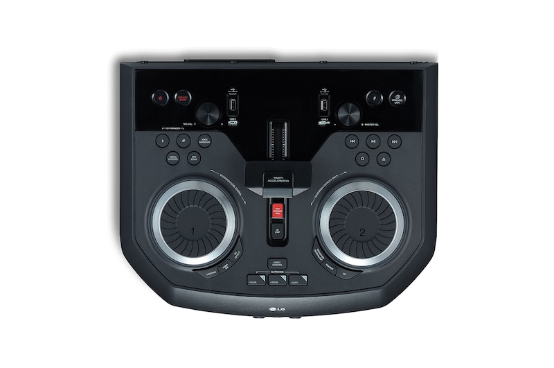 LG 1800 Watt portable party speaker | Meerkleurige feestverlichting | Party Accelerator-controller | Karaoke, OK99