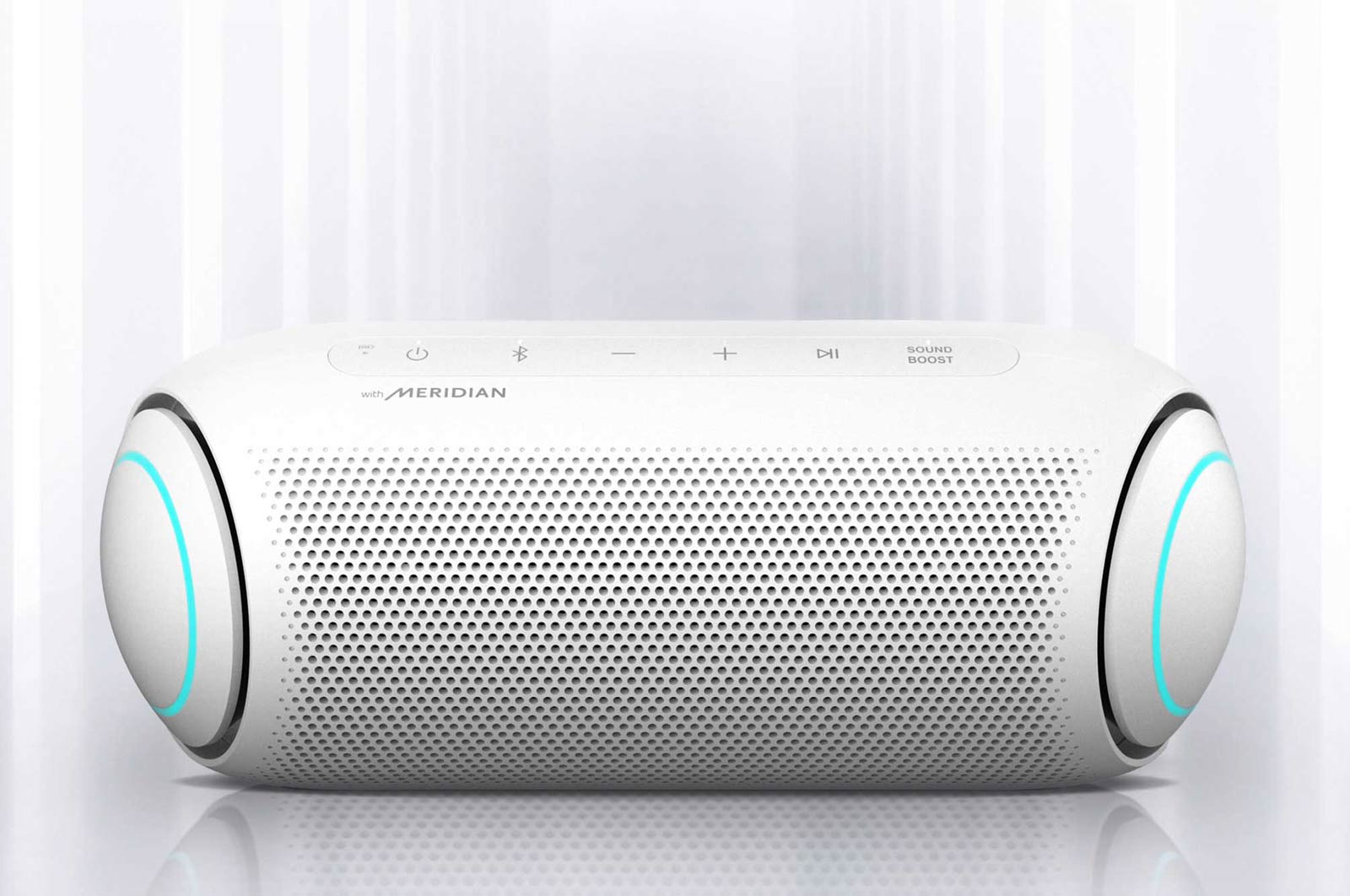 Vooraanzicht van de LG XBOOM Go.