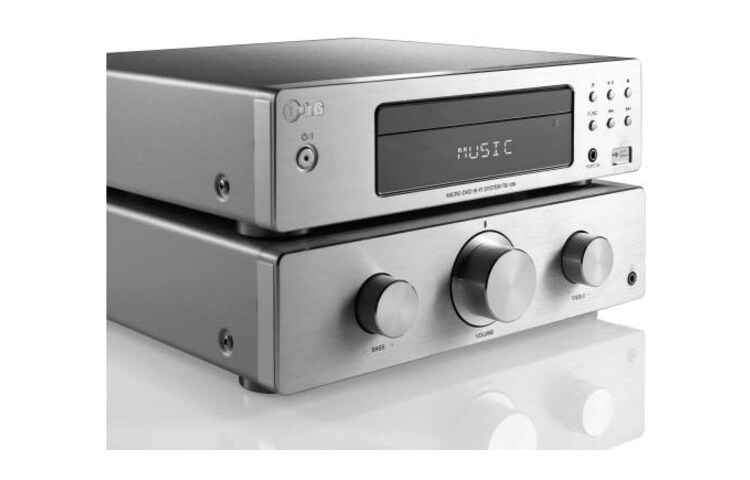 LG Micro DVD System met 100W vermogen, compatibel met iPhone/iPod, USB Direct Recording, Portable in en HDMI out., TB106