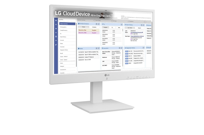 LG 24” alles-in-één thin client voor de gezondheidszorg met webcam en luidspreker, 24CR671N-2P