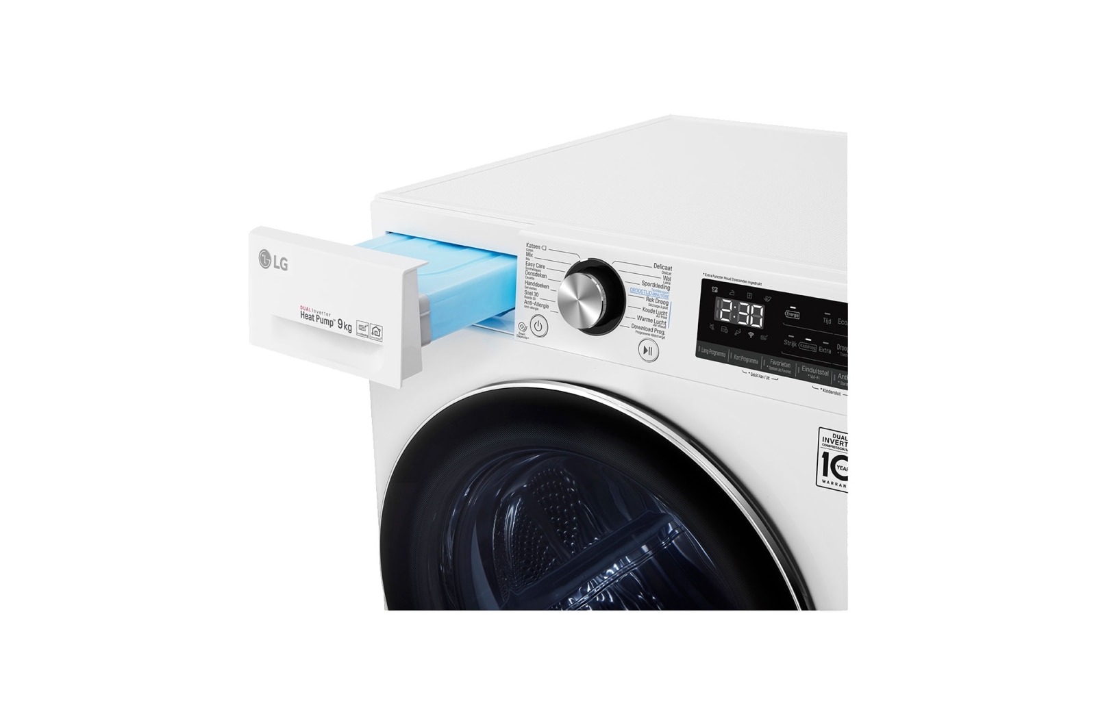 LG Supersnel of superzuinig | Dual Inverter Heat Pump™ | A+++ -10% | 9 kg | Auto Cleaning Condensor | ThinQ™ , RC90V9AV2W