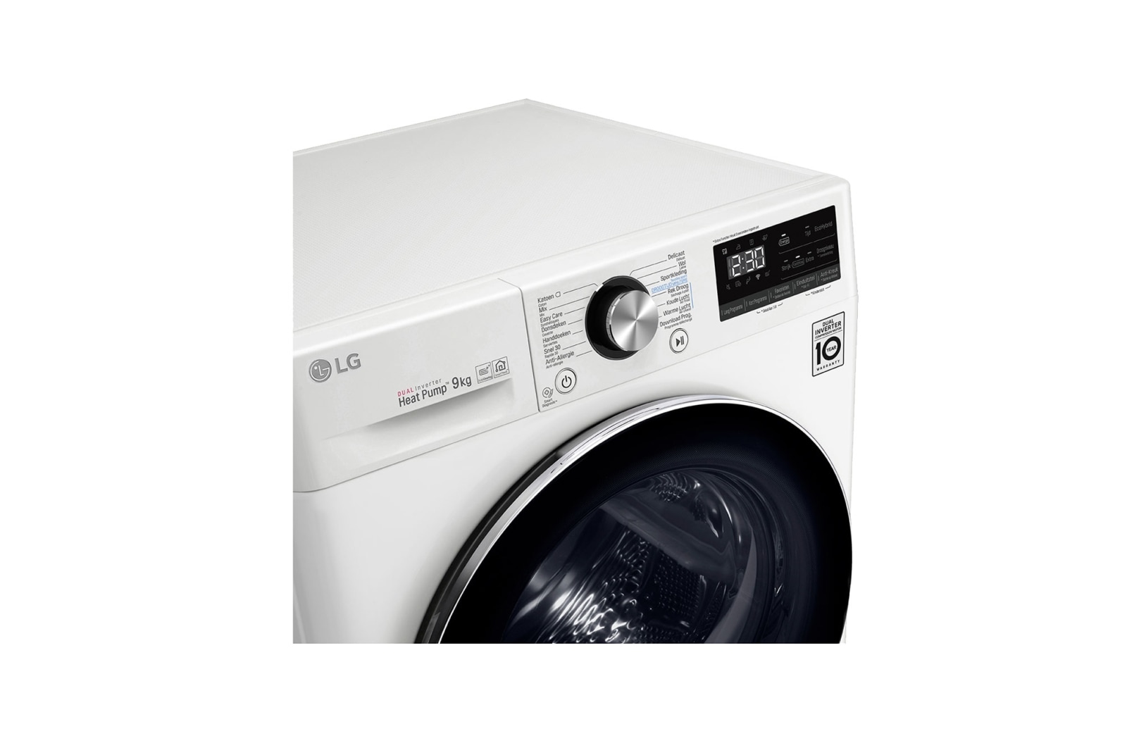 LG Supersnel of superzuinig | Dual Inverter Heat Pump™ | A+++ -10% | 9 kg | Auto Cleaning Condensor | ThinQ™ , RC90V9AV2W