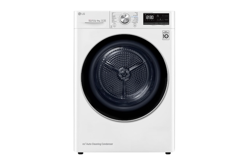 LG Supersnel of superzuinig | Dual Inverter Heat Pump™ | A+++ | 9 kg | Auto Cleaning Condensor | ThinQ™, RC90V9AV3Q