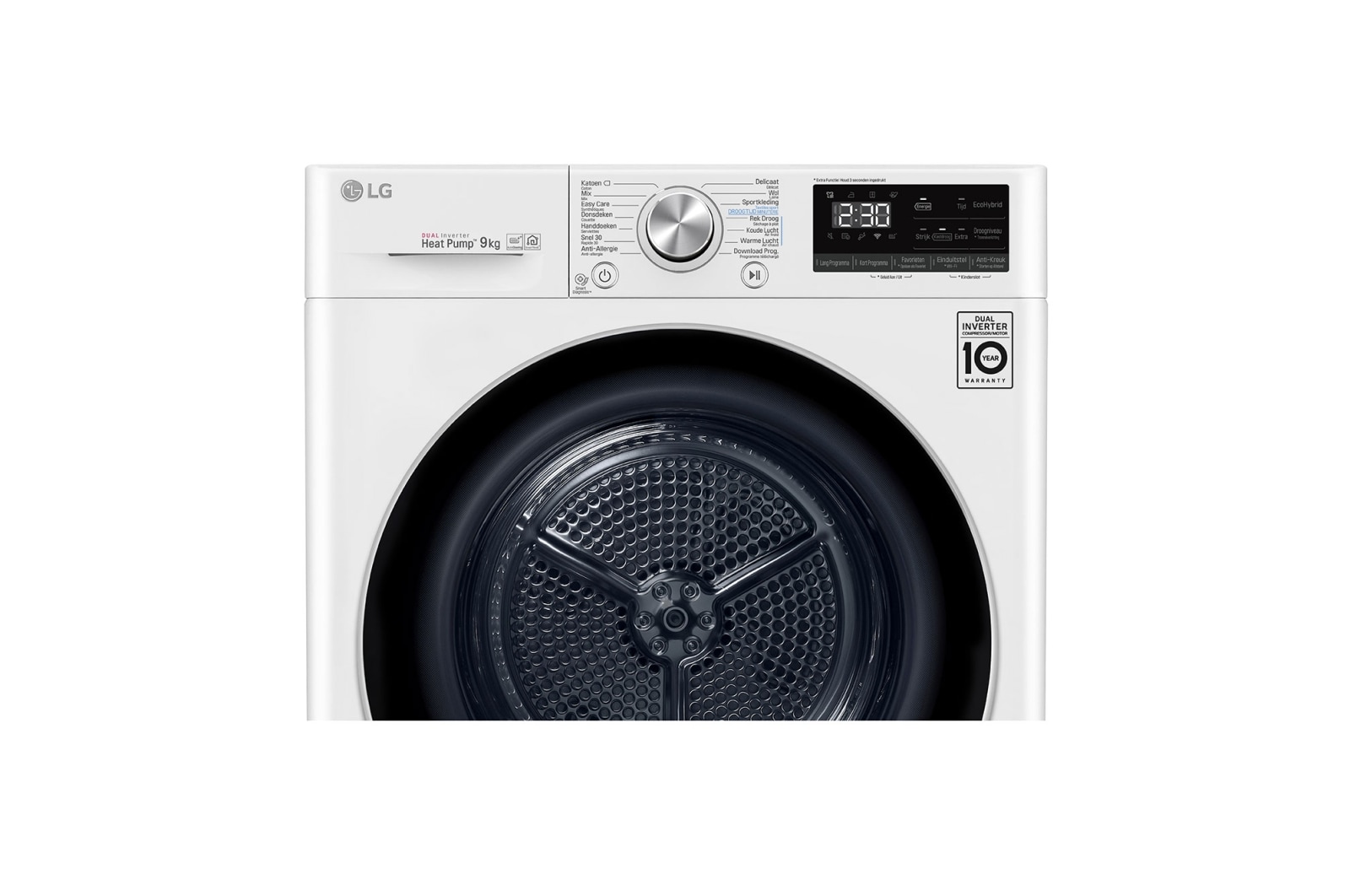 LG Supersnel of superzuinig | Dual Inverter Heat Pump™ | A+++ | 9 kg | Auto Cleaning Condensor | ThinQ™, RC90V9AV3Q
