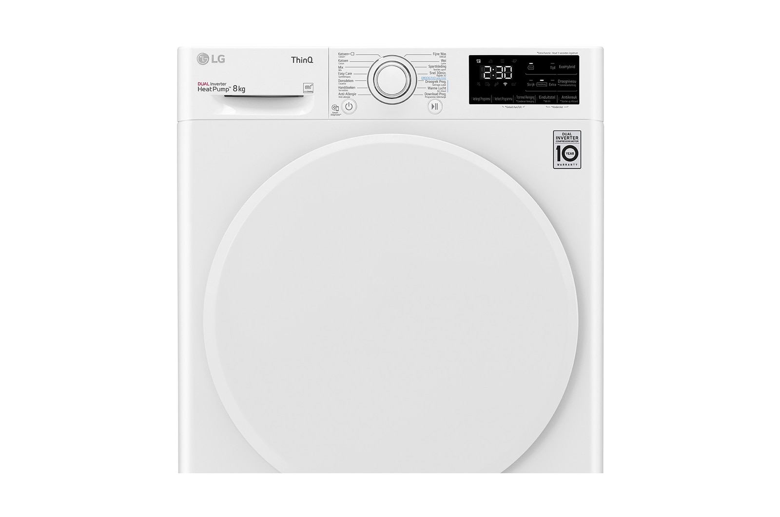 LG Supersnel of superzuinig | Dual Inverter Heat Pump™ | A++ | 8 kg | Auto Cleaning Condensor | ThinQ™, RH80V3AV0N