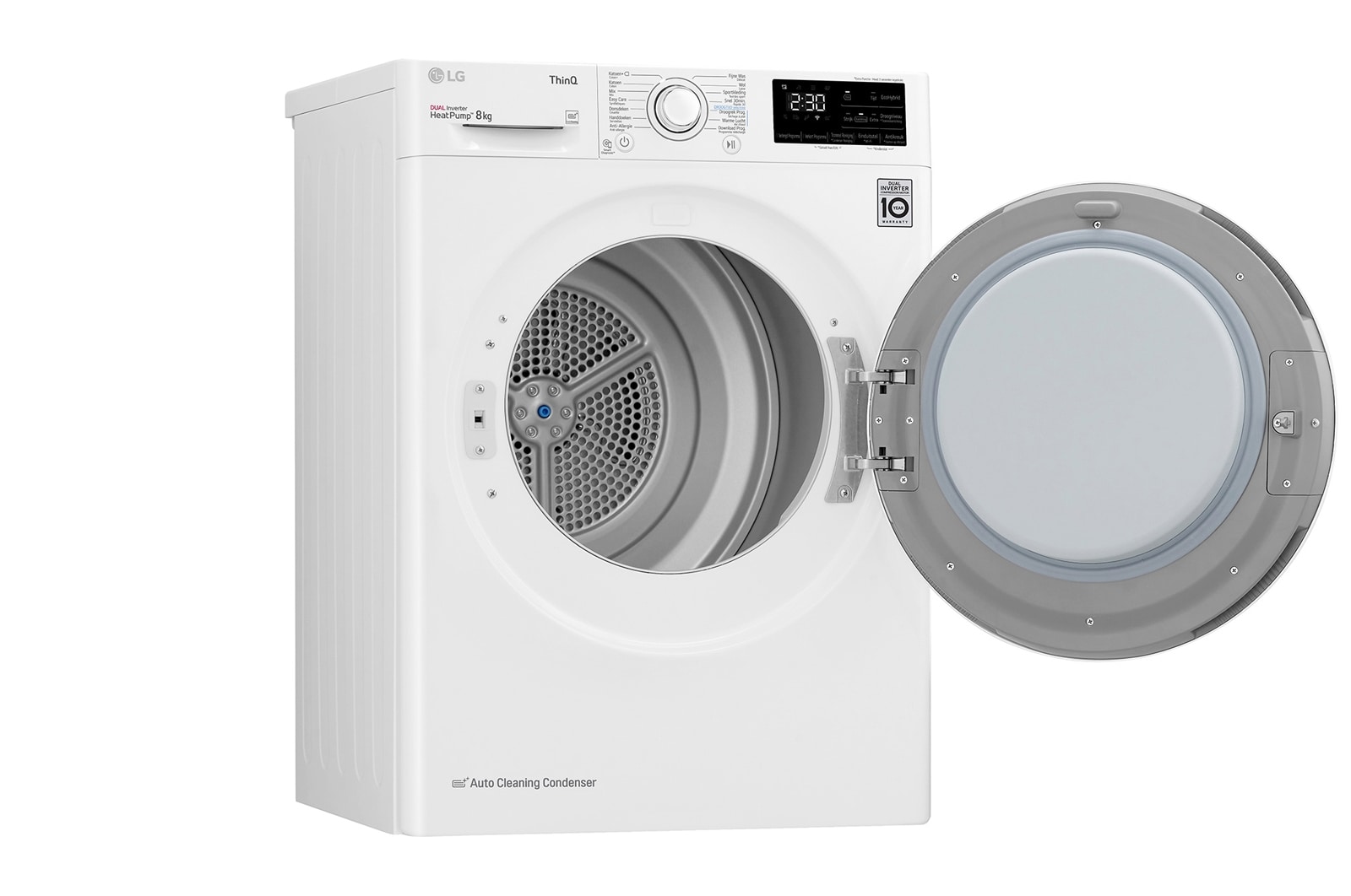 LG Supersnel of superzuinig | Dual Inverter Heat Pump™ | A++ | 8 kg | Auto Cleaning Condensor | ThinQ™, RH80V3AV0N