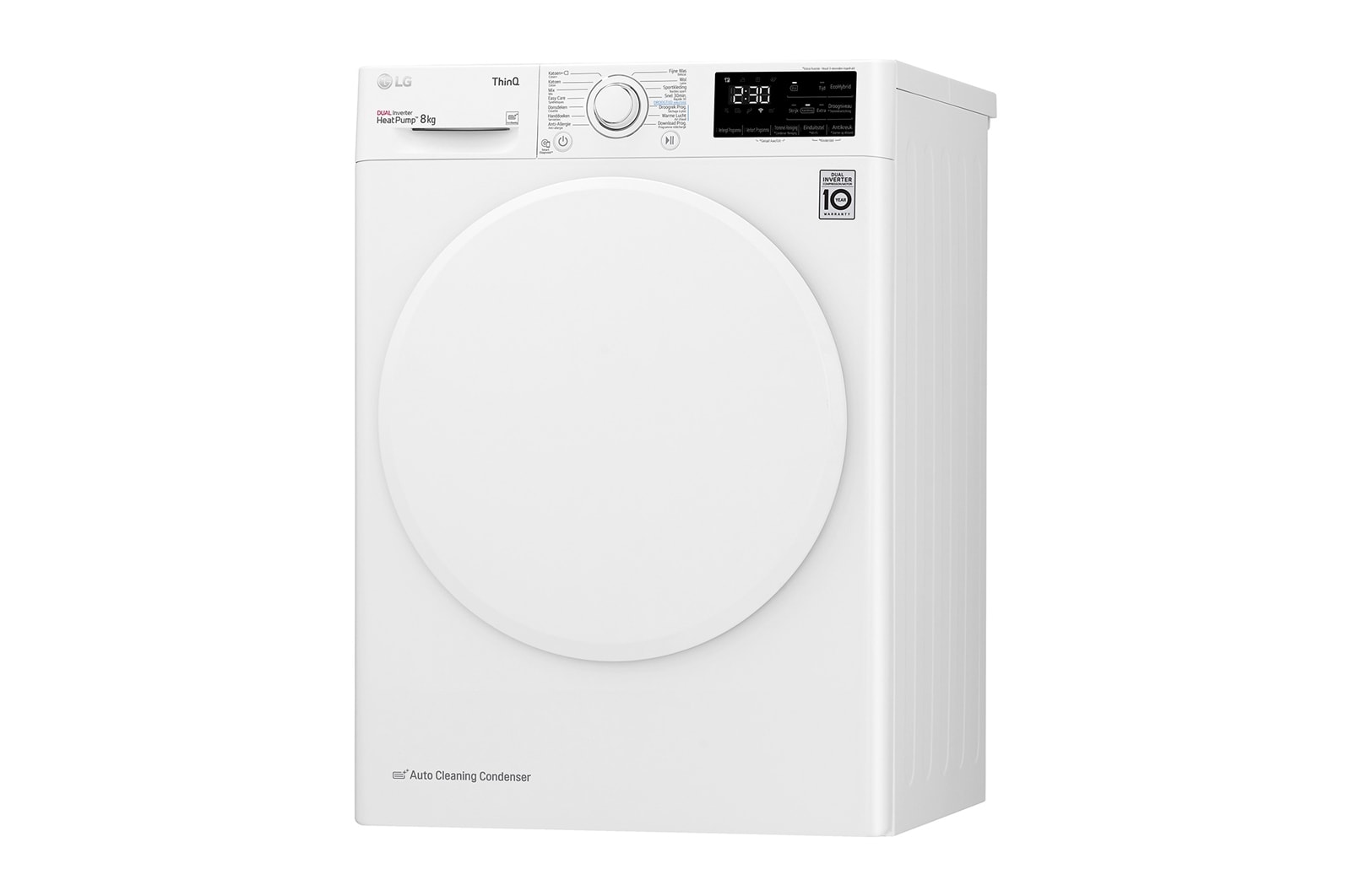 LG Supersnel of superzuinig | Dual Inverter Heat Pump™ | A++ | 8 kg | Auto Cleaning Condensor | ThinQ™, RH80V3AV0N
