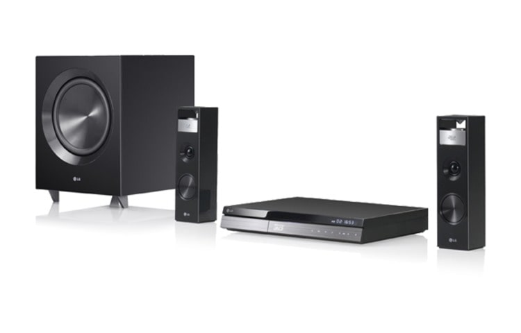 Vooraanzicht van 2.1Ch Smart 3D Blu-ray Home Theater Systeem | 600W | LG Smart TV | Wi-Fi built-in HX722