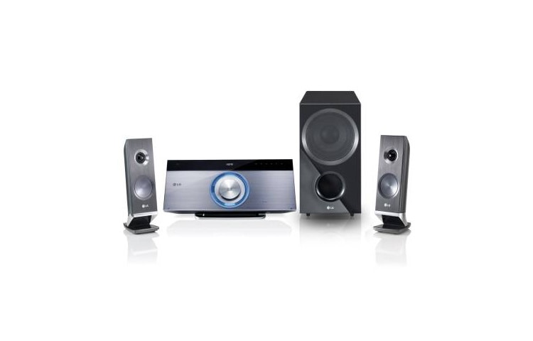 Vooraanzicht van 3D Blu-ray™ Home Theater System met Smart TV, Wi-Fi Direct™, DLNA, LG Remote en Wall-mountable main unit &amp; speakers HX921