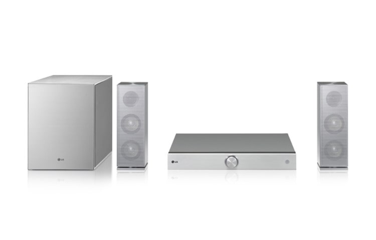 Vooraanzicht van 2.1Ch Smart 3D Blu-ray Home Cinema Systeem | Aluminium Metal Finish | 560W | Cinema 3D Sound | LG Smart | Wi-Fi built-in HX922
