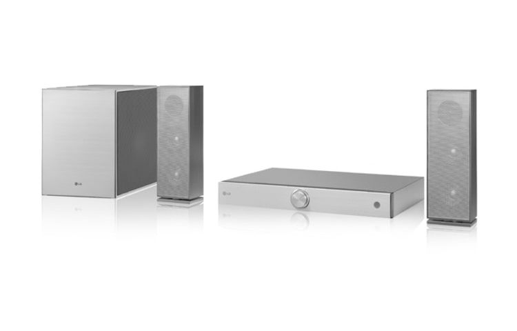LG 2.1Ch Smart 3D Blu-ray Home Cinema Systeem | Aluminium Metal Finish | 560W | Cinema 3D Sound | LG Smart | Wi-Fi built-in, HX922
