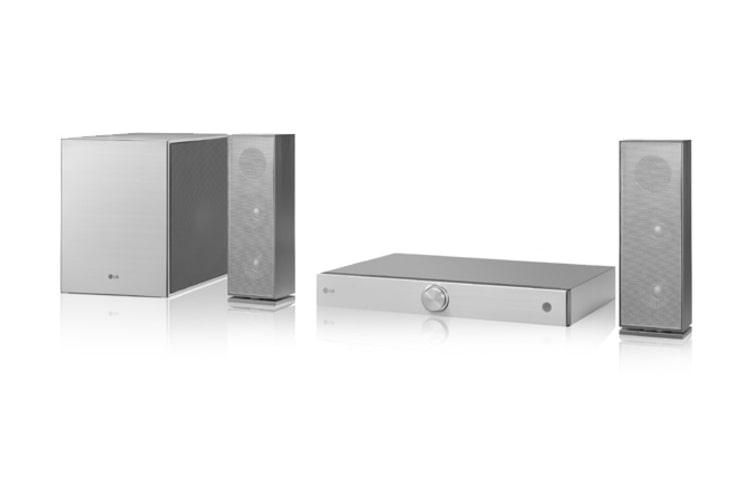 LG 5.1Ch Smart 3D Blu-ray Home Theater Systeem | Aluminium Metal Finish | 1100W | Cinema 3D Sound | LG Smart | Wi-Fi built-in, HX952
