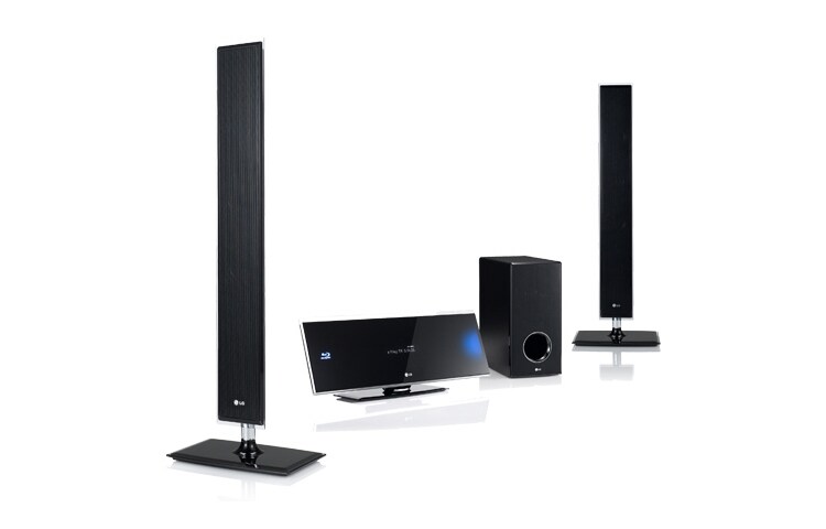 LG 2.1 Wi-Fi Multimedia 3D Blu-Ray Home Theater systeem met Quickstart, Wi-Fi, DLNA, Simplink en USB 2.0. Tevens beschikt dit systeem over een draadloze actieve subwoofer., HX995DF