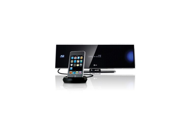 LG 2.1 Wi-Fi Multimedia 3D Blu-Ray Home Theater systeem met Quickstart, Wi-Fi, DLNA, Simplink en USB 2.0. Tevens beschikt dit systeem over een draadloze actieve subwoofer., HX995DF