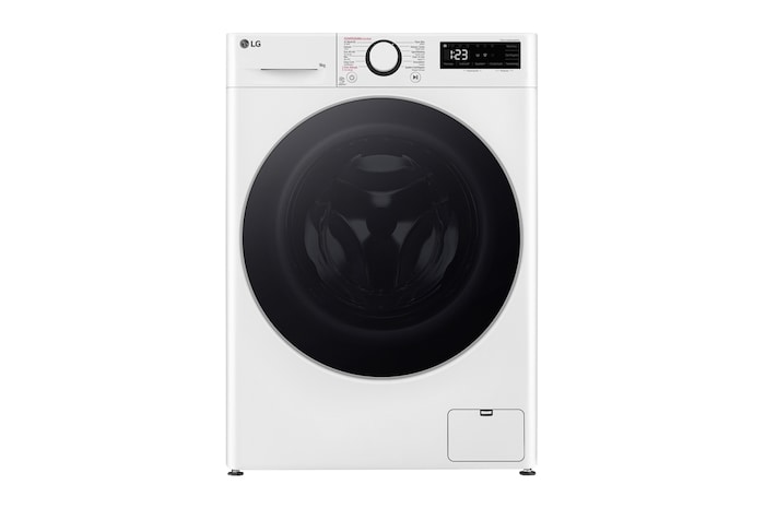LG Slimme AI DD™ motor herkent je kleding | TurboWash™ 39 - Perfect schoon in 39 minuten | A-10% | 9 kg | Hygiënisch wassen met stoom, F4WR5009S1W