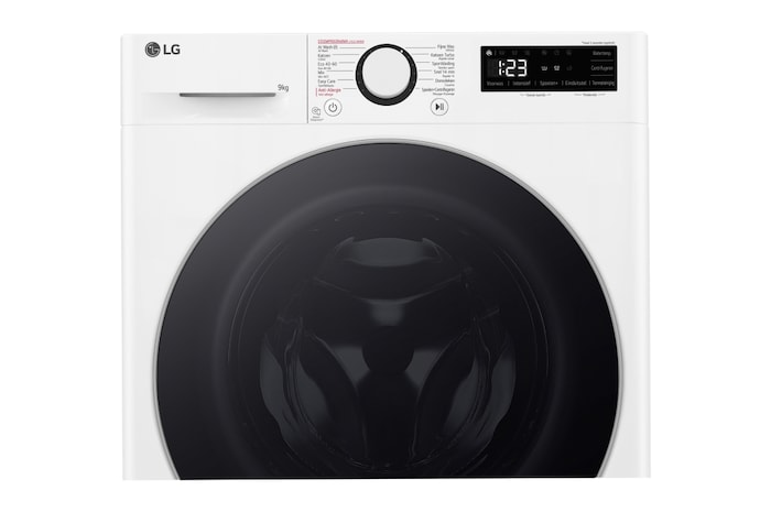 LG Slimme AI DD™ motor herkent je kleding | TurboWash™ 39 - Perfect schoon in 39 minuten | A-10% | 9 kg | Hygiënisch wassen met stoom, F4WR5009S1W