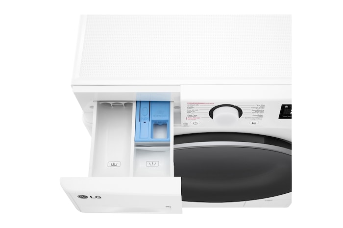 LG Slimme AI DD™ motor herkent je kleding | TurboWash™ 39 - Perfect schoon in 39 minuten | A-10% | 9 kg | Hygiënisch wassen met stoom, F4WR5009S1W