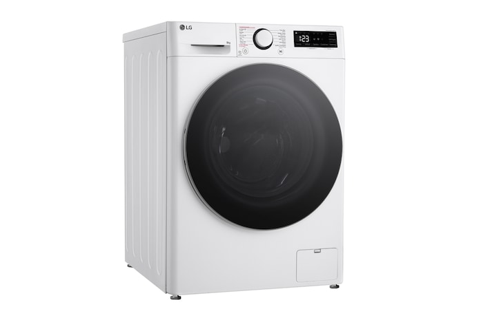 LG Slimme AI DD™ motor herkent je kleding | TurboWash™ 39 - Perfect schoon in 39 minuten | A-10% | 9 kg | Hygiënisch wassen met stoom, F4WR5009S1W