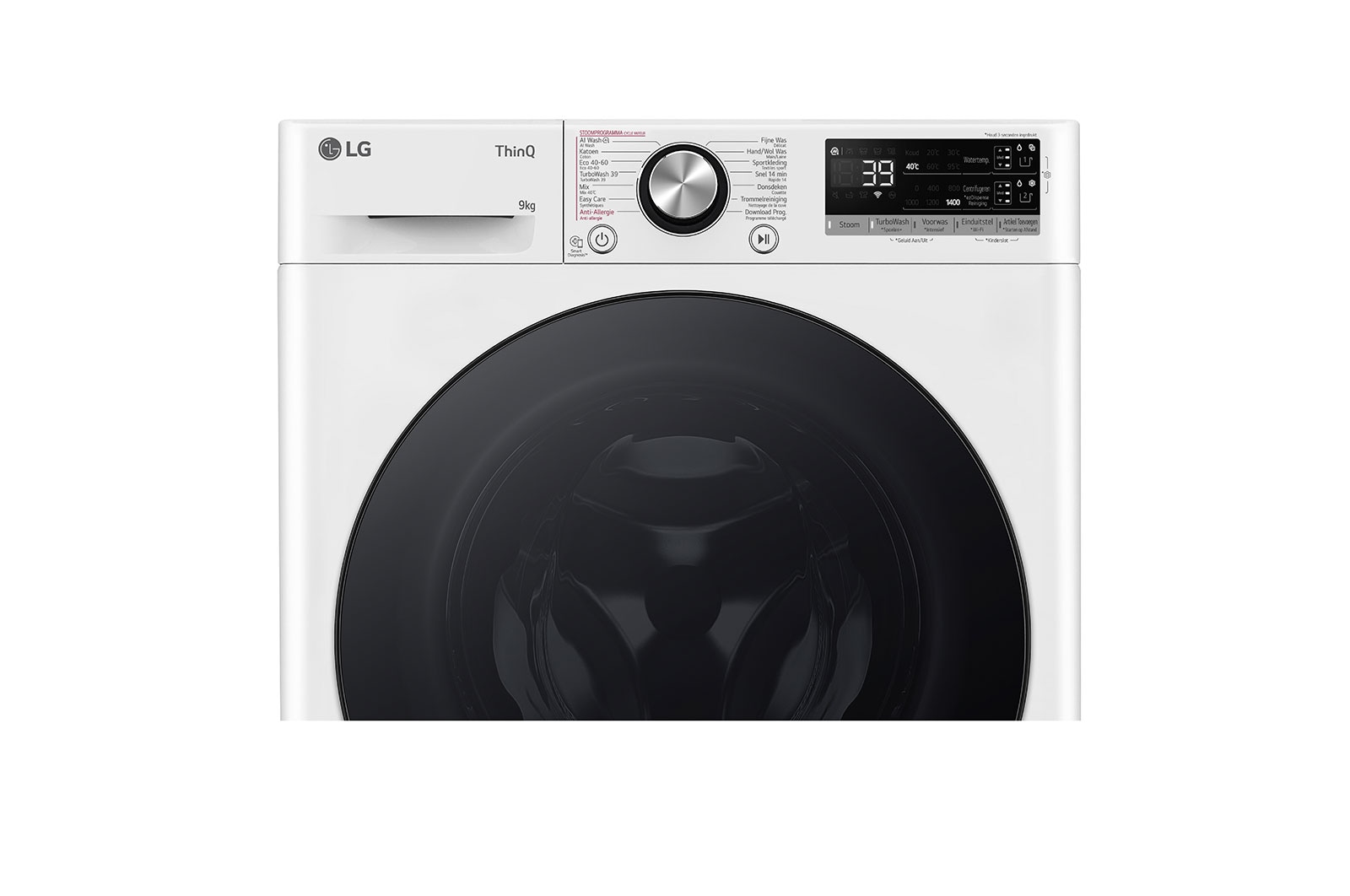 LG 9kg Wasmachine F4WR7009SYW Wit | AI DD™ | TurboWash360˚ | 6 motion DD | LG NL, F4WR7009SYW