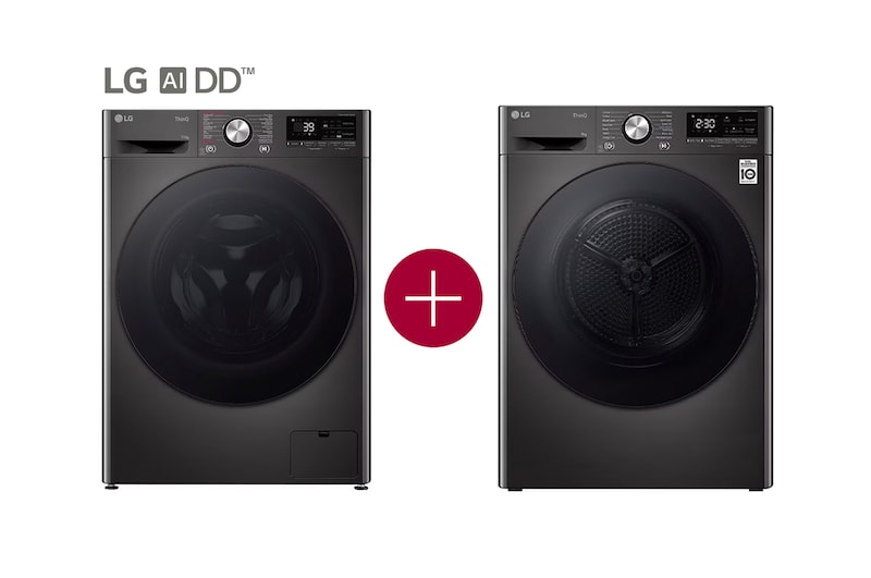 Voorkant van 11kg Wasmachine Antraciet | AI DD™ | TurboWash™ | Steam™