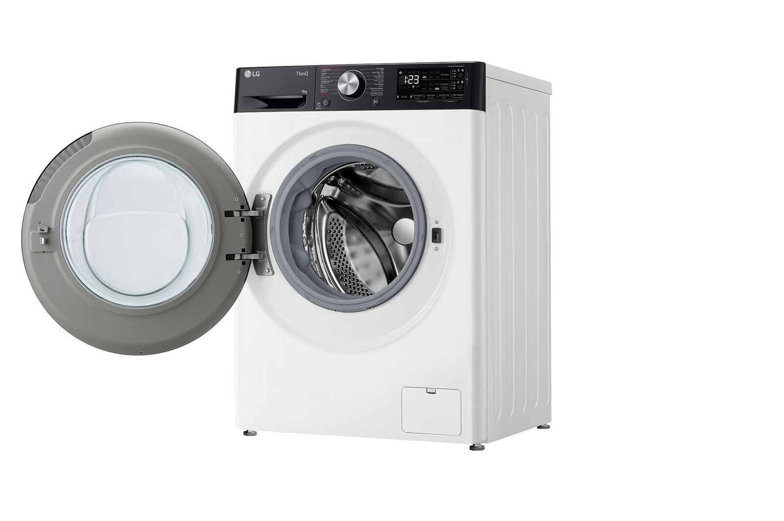 LG Slimme AI DD™ motor herkent je kleding | TurboWash™ 39 - Perfect schoon in 39 minuten | A-10% | 9 kg | EZDispense™ | Hygiënisch wassen met stoom, F4WR7509SYW