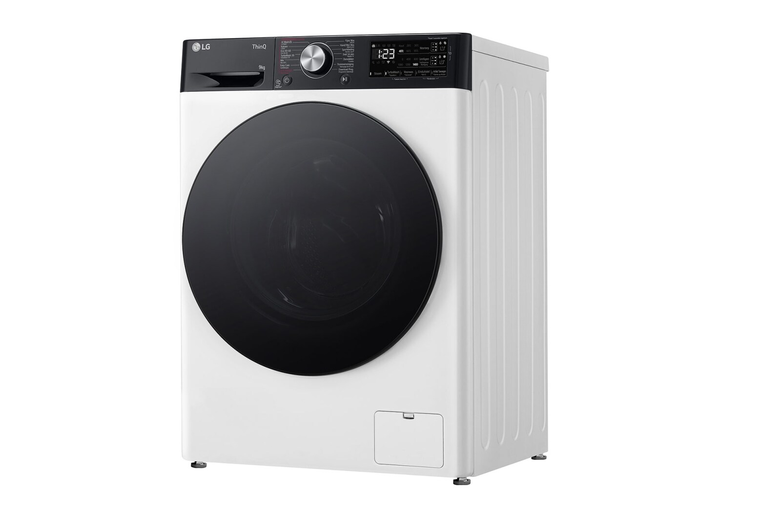 LG Slimme AI DD™ motor herkent je kleding | TurboWash™ 39 - Perfect schoon in 39 minuten | A-10% | 9 kg | EZDispense™ | Hygiënisch wassen met stoom, F4WR7509SYW