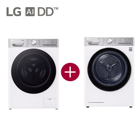 Wasmachine F4WR9513S2W + 9kg Droger RH90V9AV2QR Wit - F4WR9513S2W.RH9AV2Q