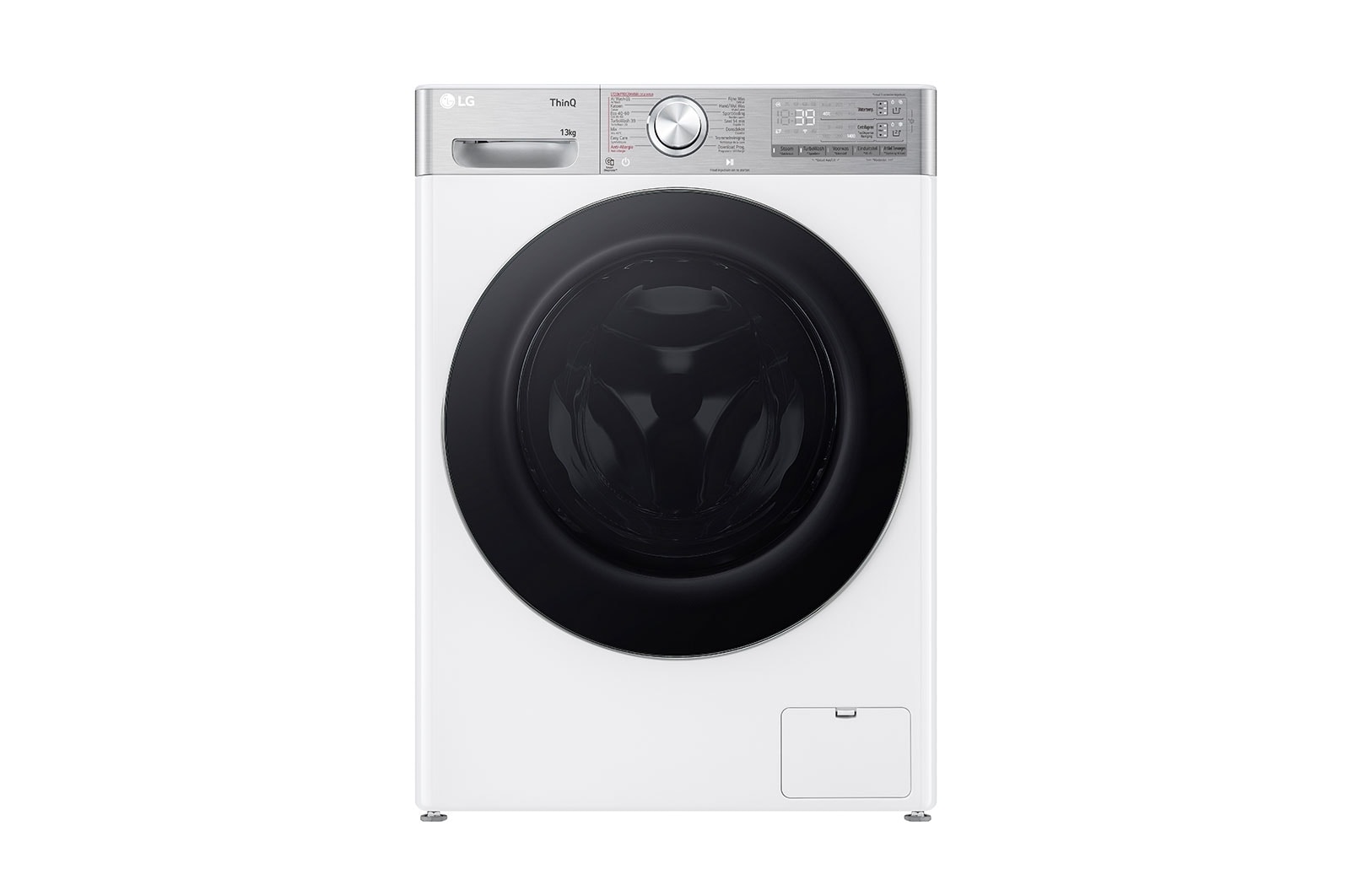 Voorkant van 13 kg Wasmachine Wit | AI DD™ | TurboWash™ | ezDispense™