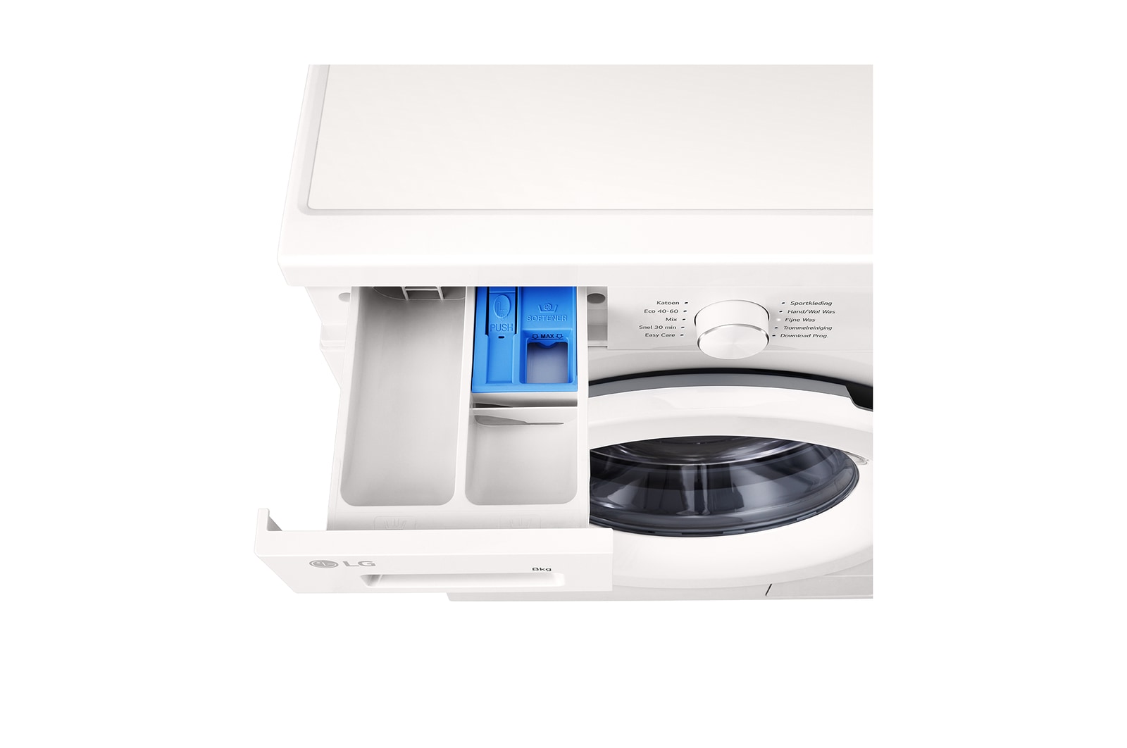 LG 8kg Wasmachine Wit | Inverter Direct Drive™ | Spa Steam™ | A, F4X1008NWH