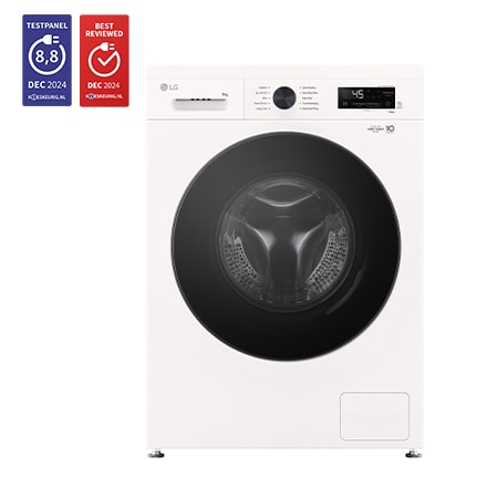 9kg Wasmachine Wit | Inverter Direct Drive™ | Spa Steam™ | ThinQ - F4X1009NWB