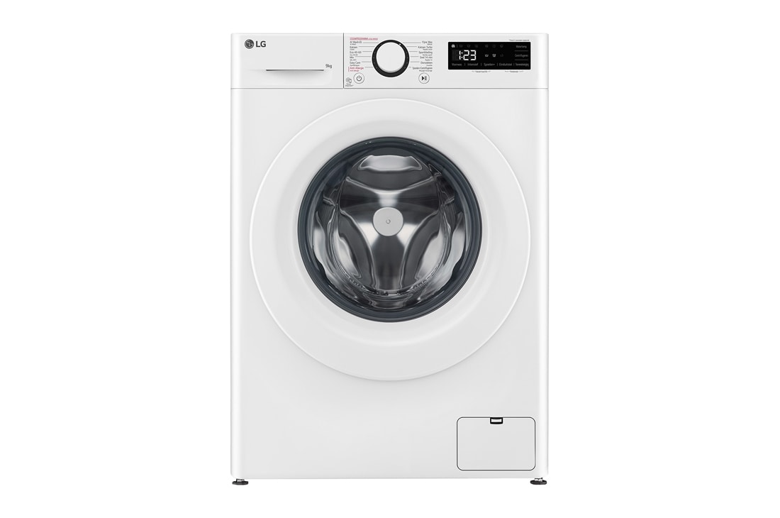 Voorkant van 9kg Wasmachine Wit | AI DD™ | Steam™ | A-10%