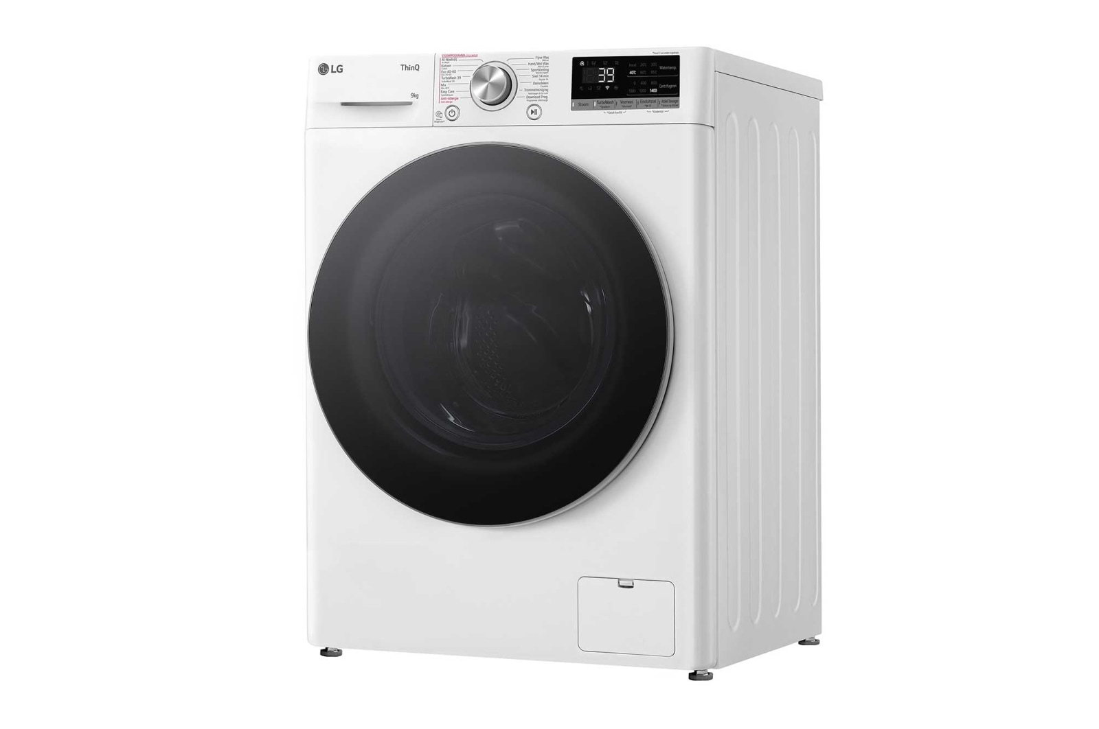 LG 9kg Wasmachine Wit | TurboWash™ | AI DD™ | Steam™, GC3R709S1