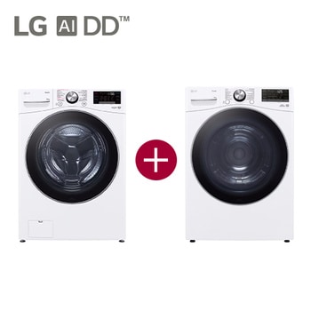 Voorkant van 20kg Wasmachine Wit | Inverter Direct Drive™ | Spa Steam™ | TurboWash™